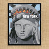 New York Statue of Liberty Travel Poster Print