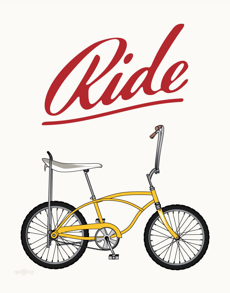 Ride Stingray Bike Magnet