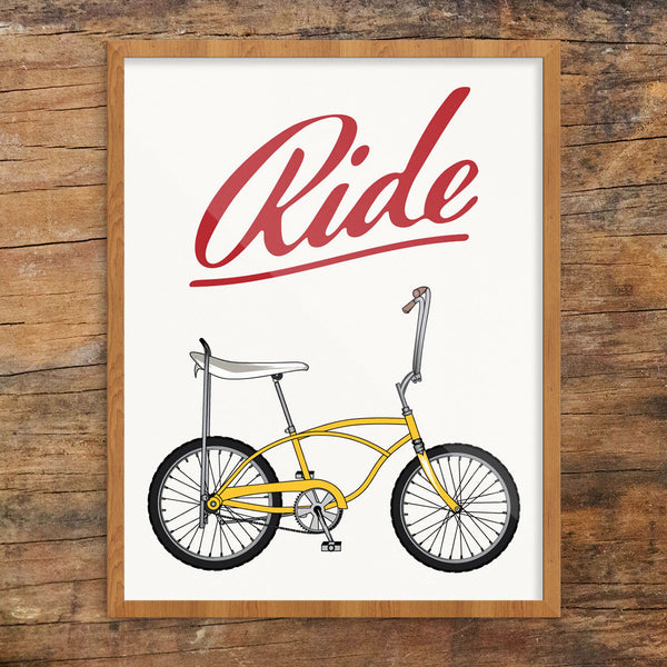 Ride Stingray Bike 11 x 14 Print