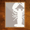 Lobster Silhouette Print
