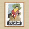 Nantucket Pacific Club Building & Sailboats Travel Poster Print