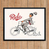 Ride Flying Bike Print