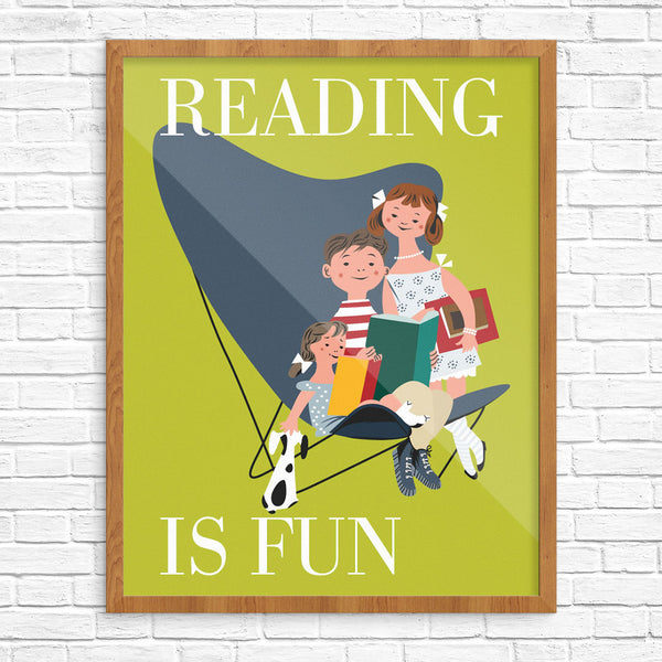 Reading is Fun 11 x 14 Print