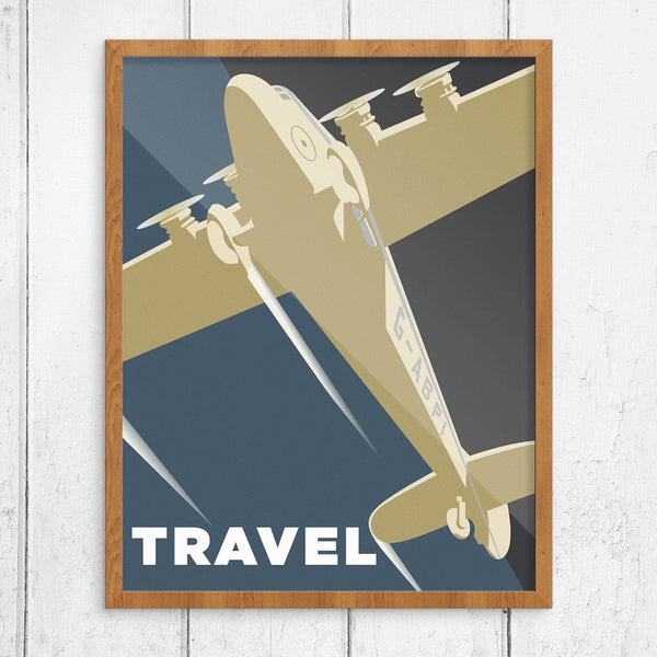 Travel Airplane Print