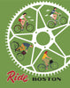 Ride Boston Bike Wheel Riders Magnet