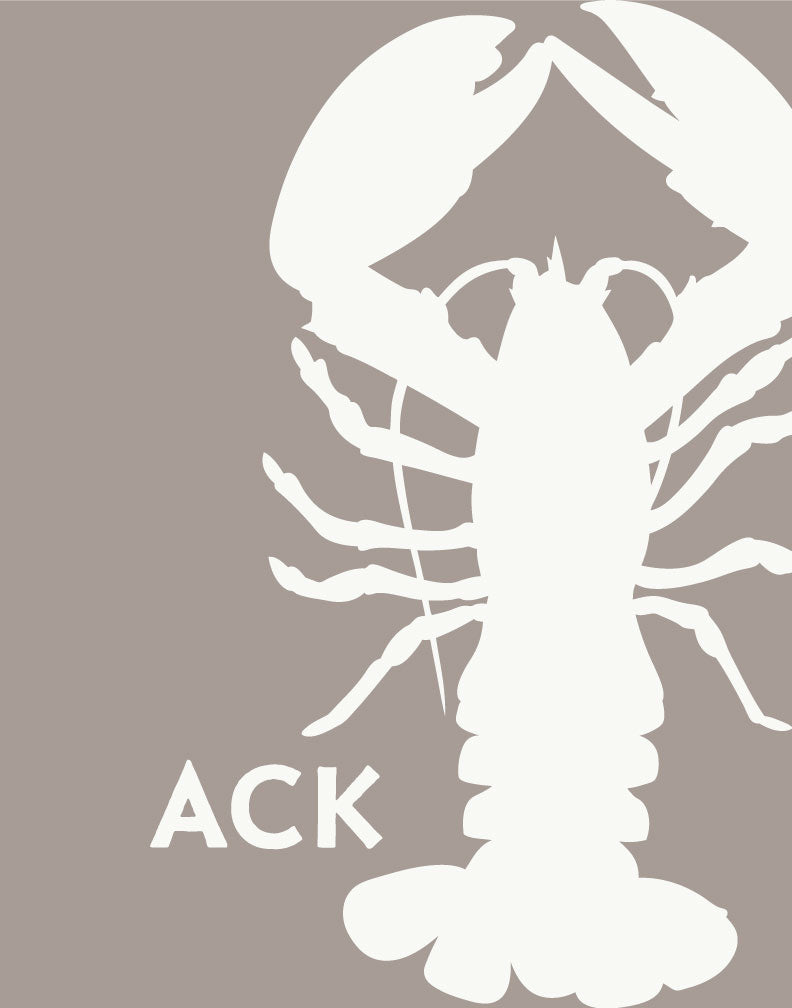 Nantucket ACK Lobster Silhouette Magnet