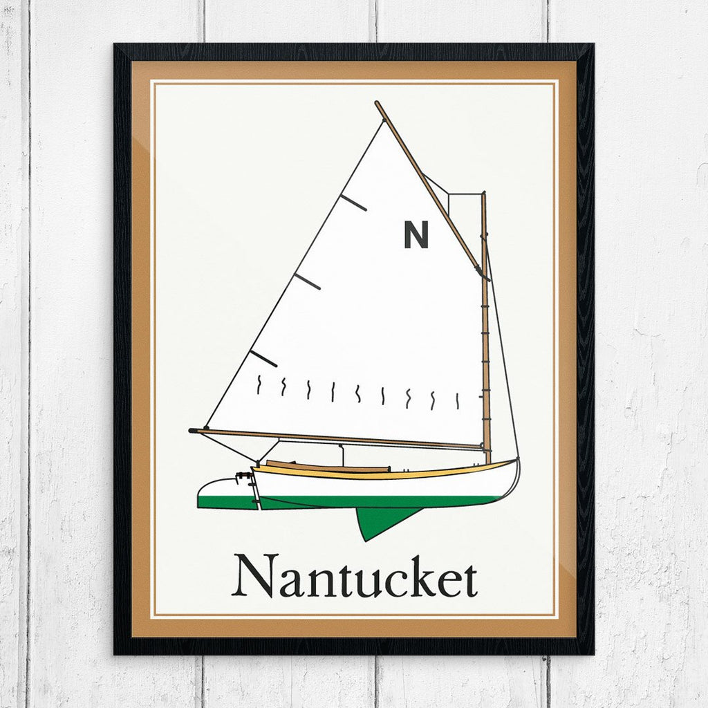 Nantucket Beetle Cat Sailboat Print