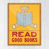 Read Good Books Teddy Bear 11 x 14 Print