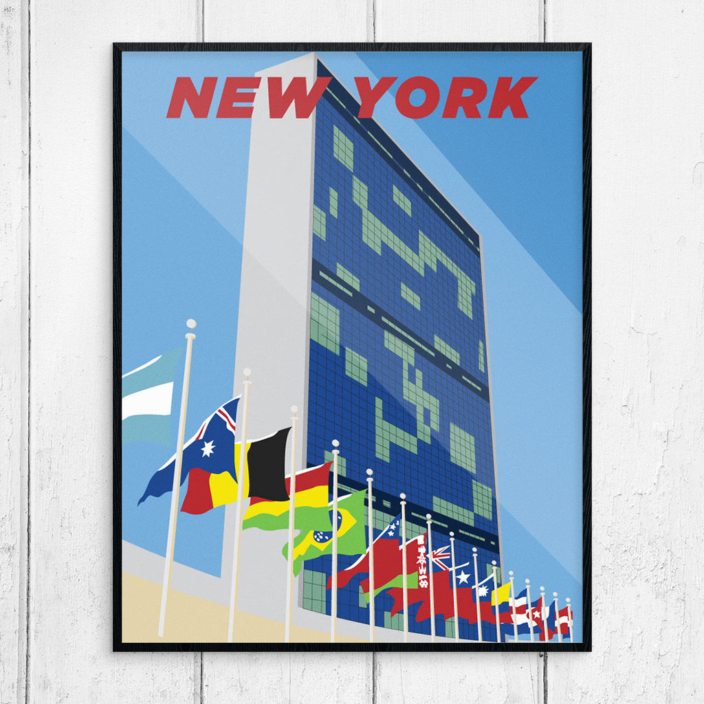New York United Nations Building 11 x 14 Print