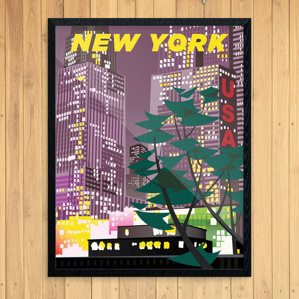 New York City at Night 11 x 14 Print
