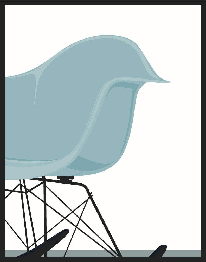 Mid Century Modern Rocker Magnet