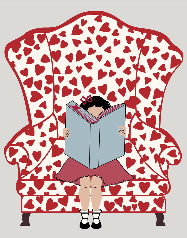 Valentine Book Reader Magnet