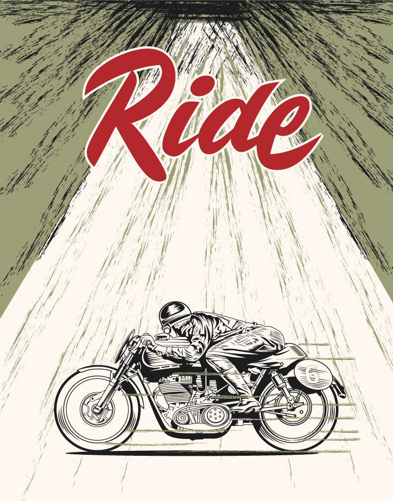 Ride Motorcycle Man Magnet