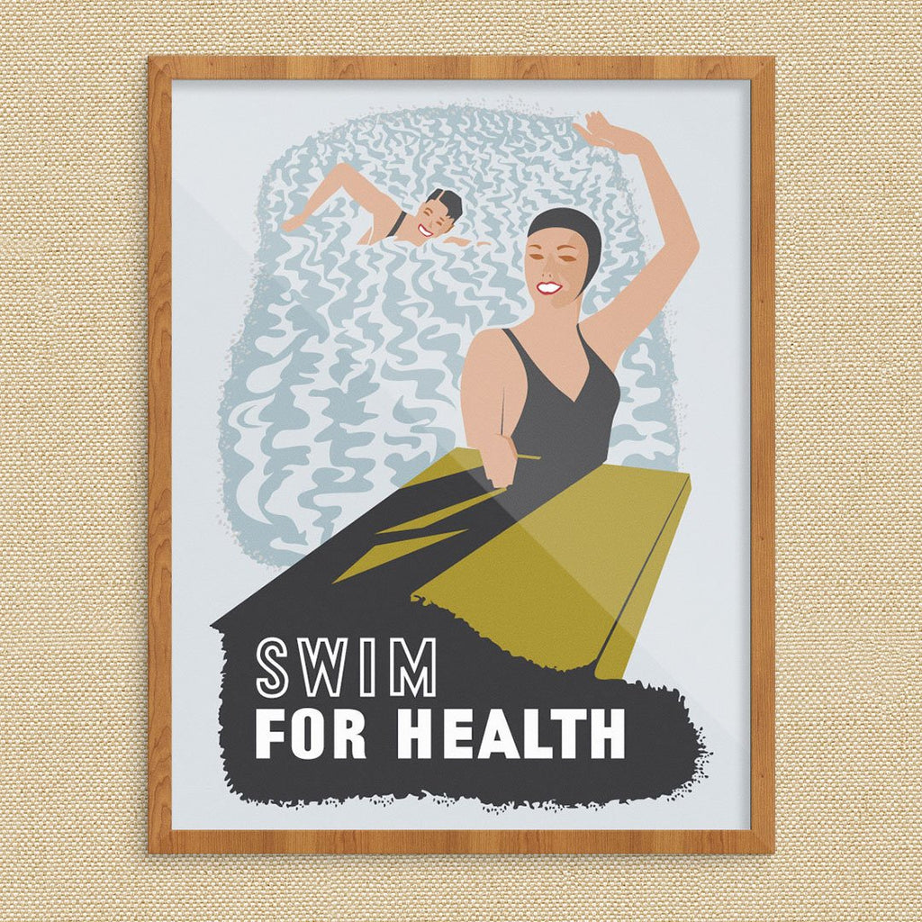 Swim for Health WPA Poster