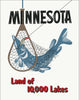 Minnesota Northern Pike Fishing Magnet
