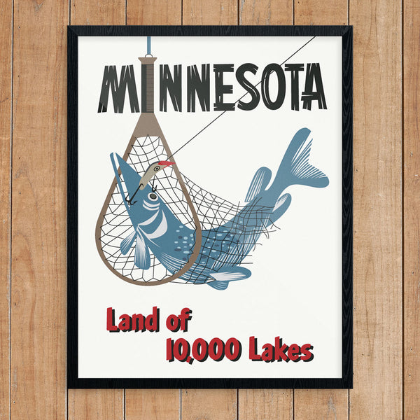 Minnesota Northern Pike Fishing 11 x 14 Print