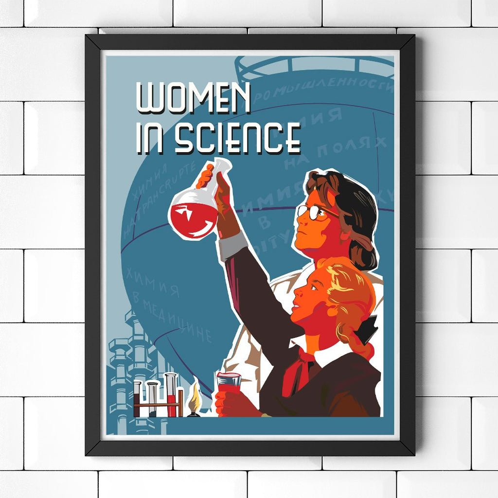 Women in Science 11 x 14 Print