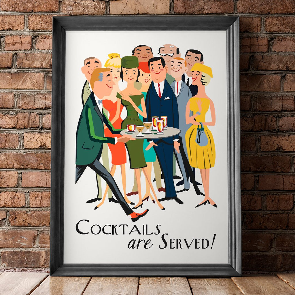 Cocktails Are Served 11 x 14 Print
