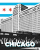 Chicago Merchandise Mart & Train Magnet