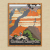 Grand Canyon Indian Couple Travel Poster Print