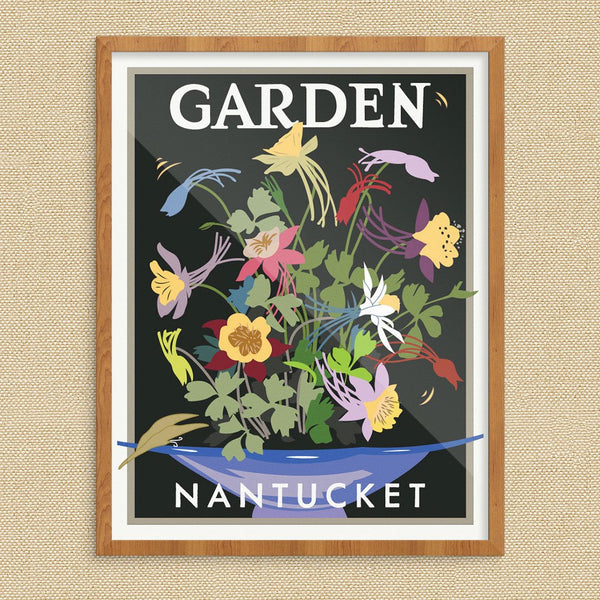 Nantucket Garden Flower Bouquet Print