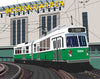 Old Boston Garden & Green Line Train Magnet