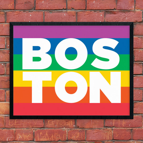 Boston Diversity Flag 11 x 14 Print