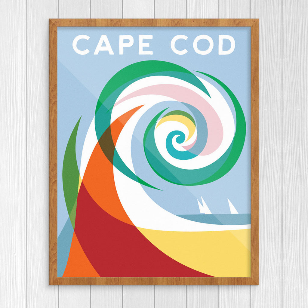 Colorful Wave Cape Cod 11 x 14 Print