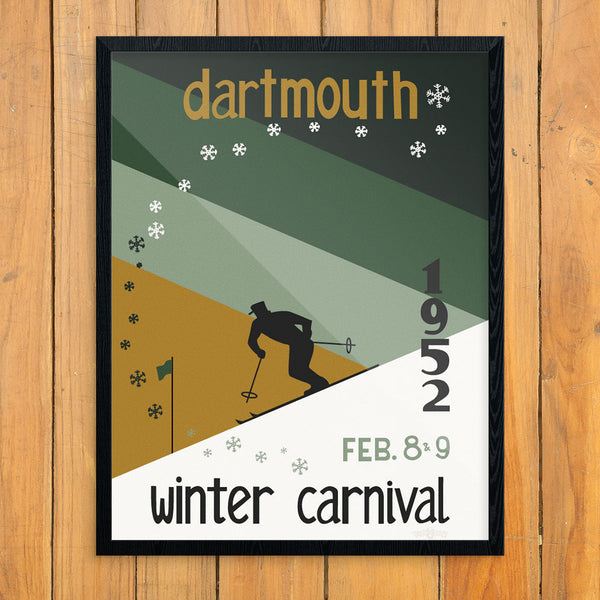 Dartmouth 1952 Winter Carnival 11 x 14 Print