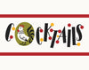 Cocktail Dots & Rooster Magnet