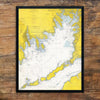 Buzzard's Bay Nautical Chart 11 x 14 Print