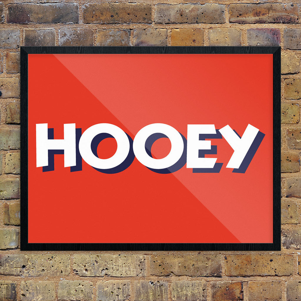 Hooey 11 x 1 Print 