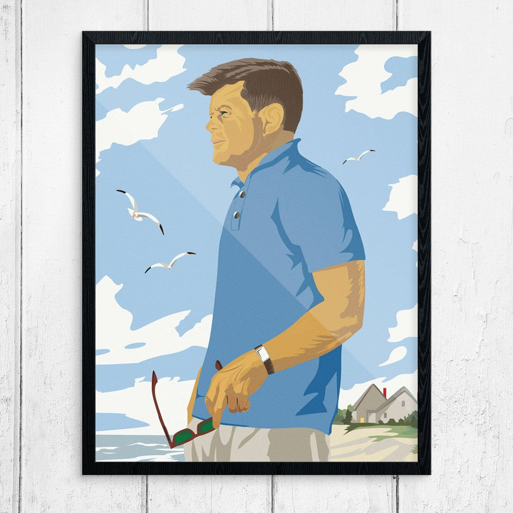 Paint By Number John F Kennedy in Hyannisport Print