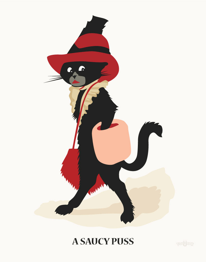 A Saucy Puss Magnet