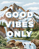 Good Vibes Only PBN Mountain Scene Magnet