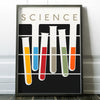 Science Colorful Test Tube Rack Print