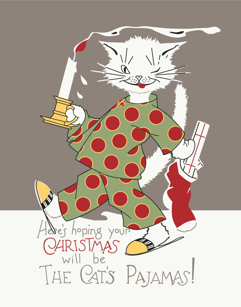 The Cat's Pajamas Christmas Print – Fridgedoor