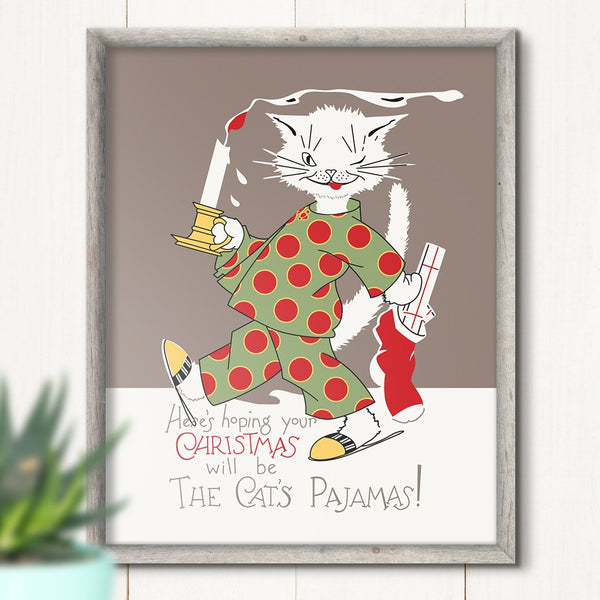 The Cat's Pajamas Christmas Print