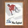 Ski New England Dashing Skier Print