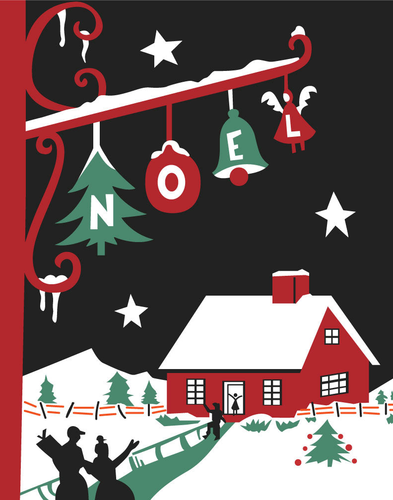 Noel Home Holiday Magnet