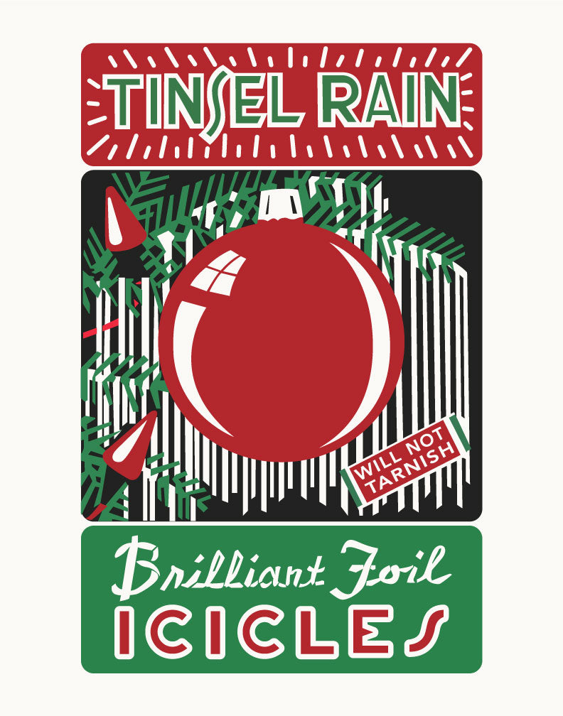 Tinsel Rain Icicles Magnet