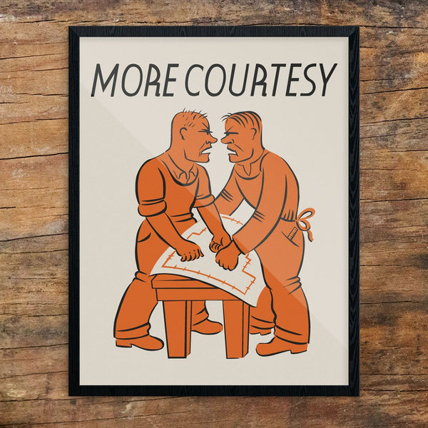 More Courtesy WPA Workplace 11 x 14 Print