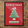 Christmas Snow Retro 11 x 14 Print