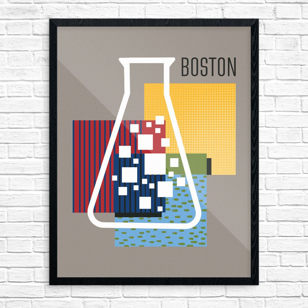 Boston Chemistry Beaker Print