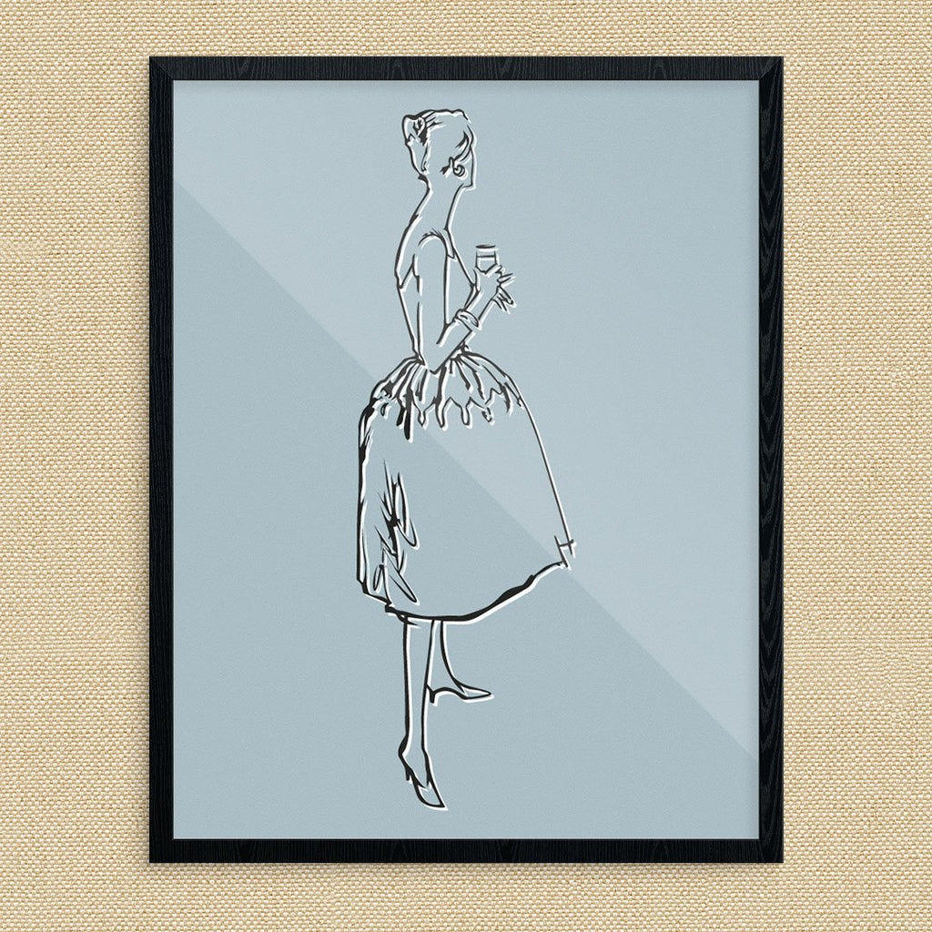 Elegant Cocktail Time Gal Print
