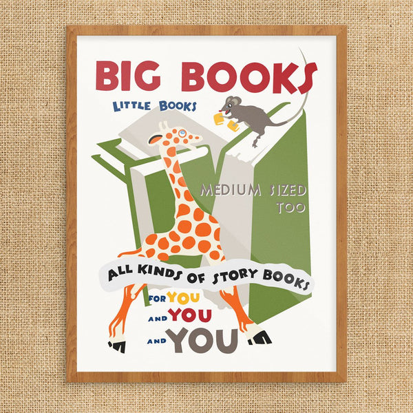 Big Books Little Books Print