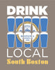 Drink Local Beer Glasses South Boston Magnet