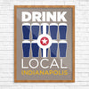 Drink Local Glasses Indianapolis Print