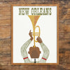 New Orleans Jazz Player Travel Poster