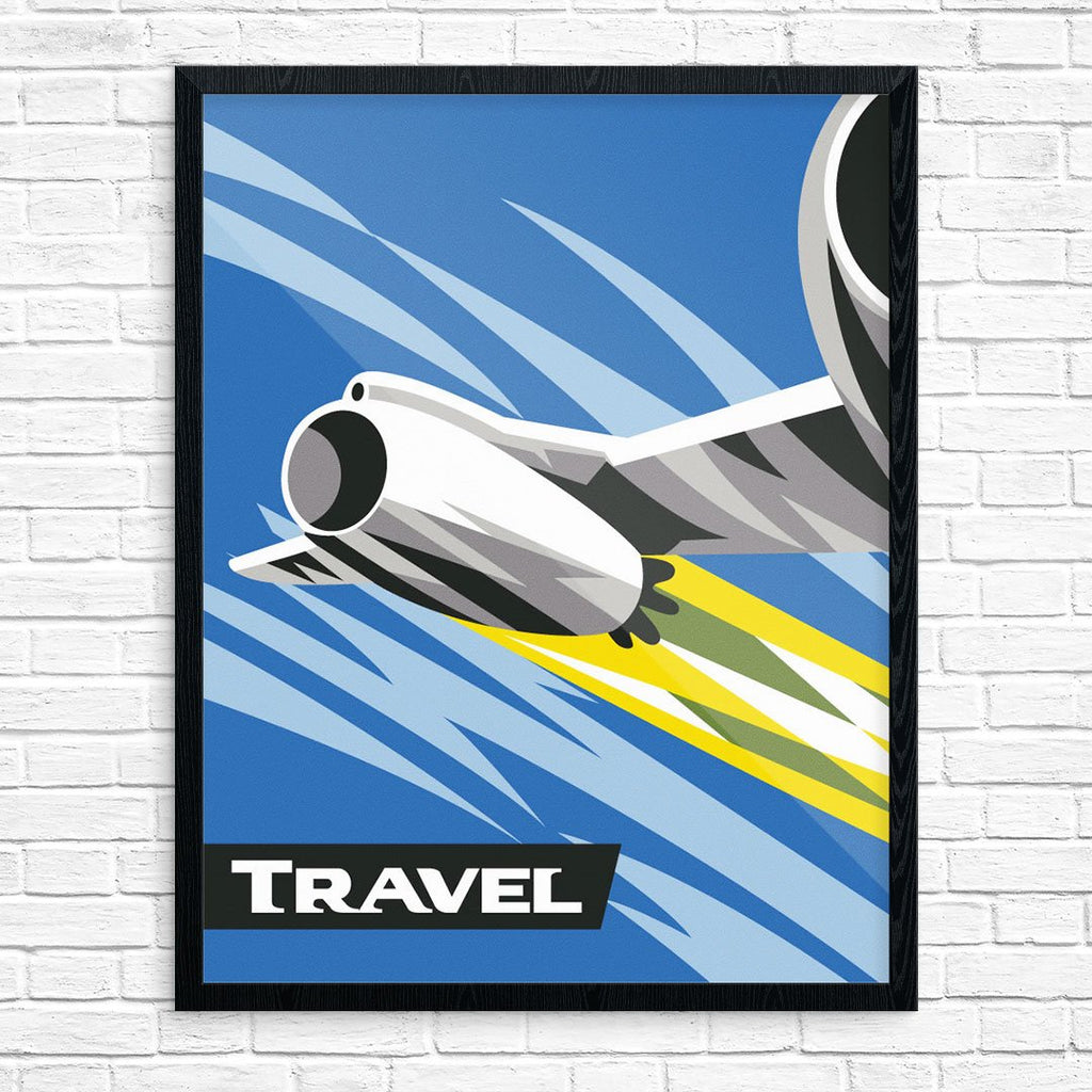 Jet Airplane Travel Print
